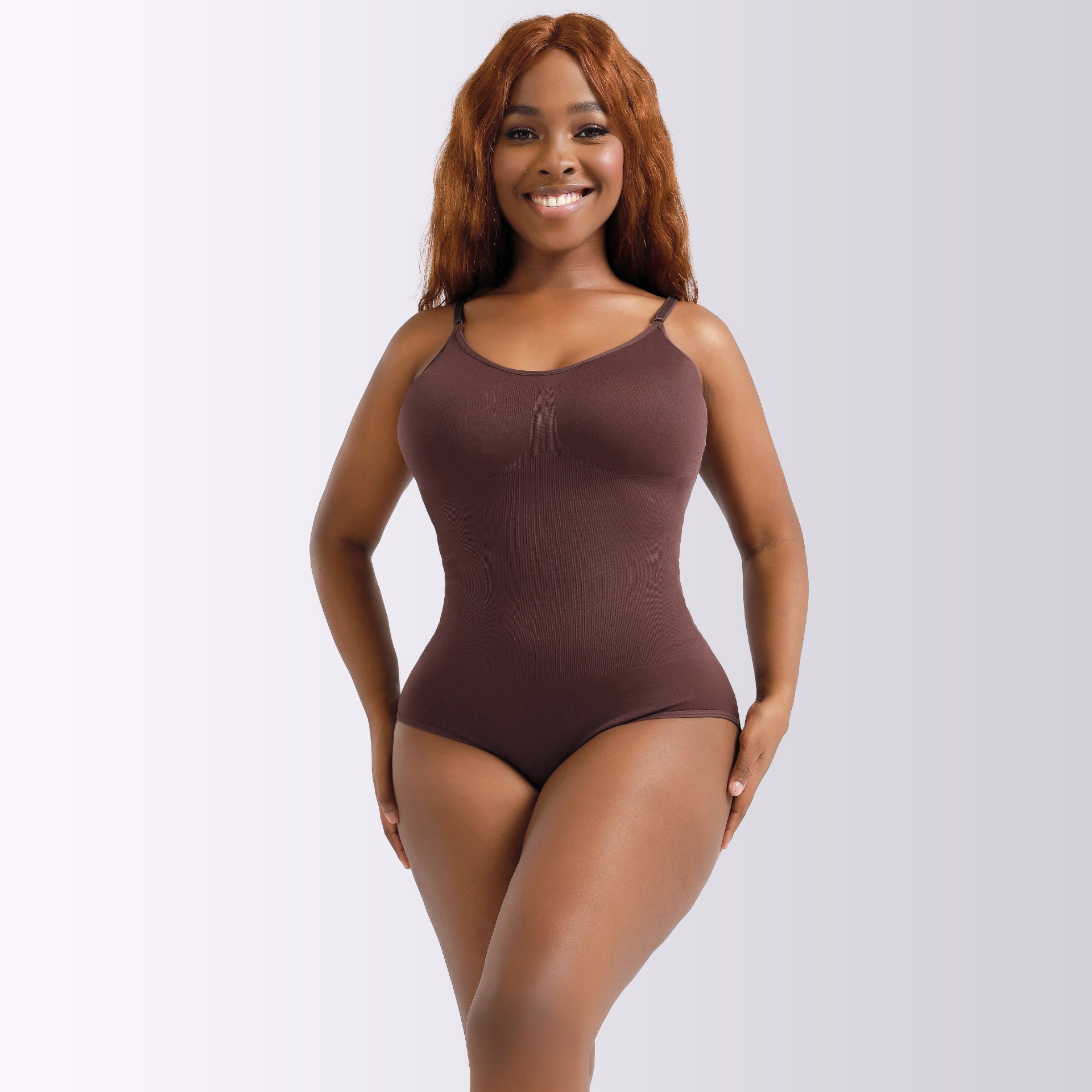The Wren Sculpt Bodysuit – Brown